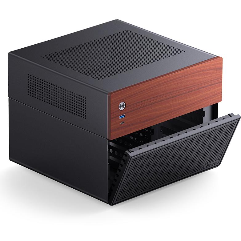A large main feature product image of Jonsbo N4 - SFF 19.6L mATX 6+2-Bay NAS Case (Black)