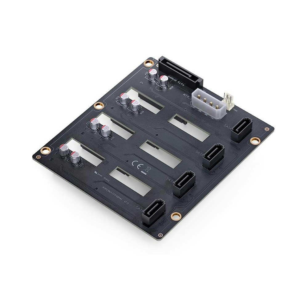 A large main feature product image of Jonsbo N4 - SFF 19.6L mATX 6+2-Bay NAS Case (Black)