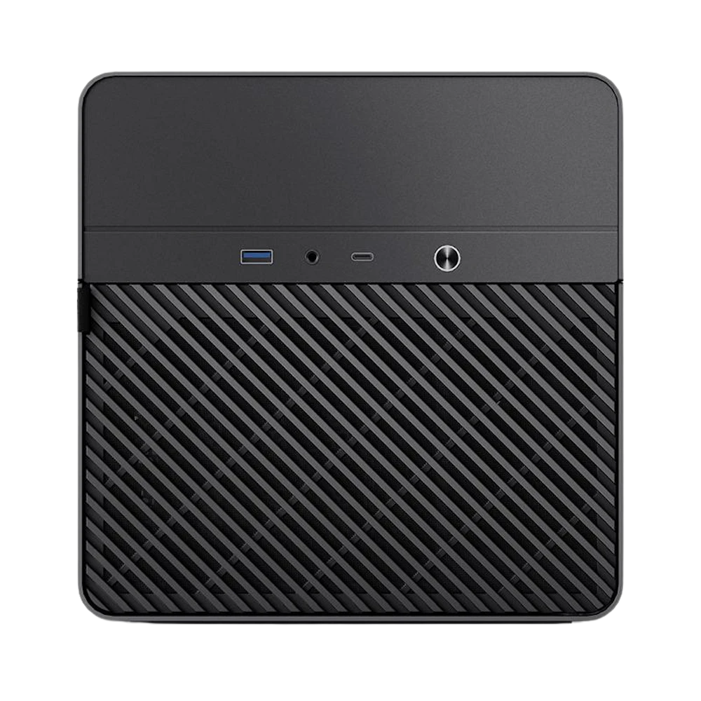A large main feature product image of Jonsbo N2 - SFF 11L Mini-ITX 5-Bay NAS Case (Black)