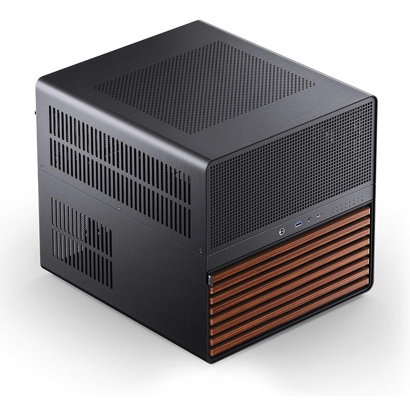 A large main feature product image of Jonsbo N5 - 49L Compact eATX 12-Bay NAS Case (Black)
