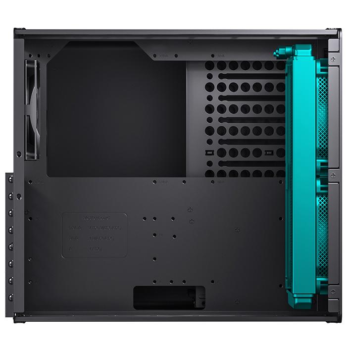 A large main feature product image of Jonsbo N5 - 49L Compact eATX 12-Bay NAS Case (Black)