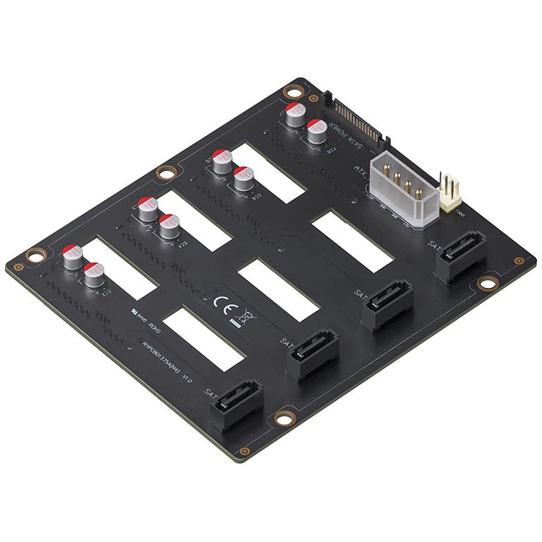 A large main feature product image of Jonsbo N5 - 49L Compact eATX 12-Bay NAS Case (Black)