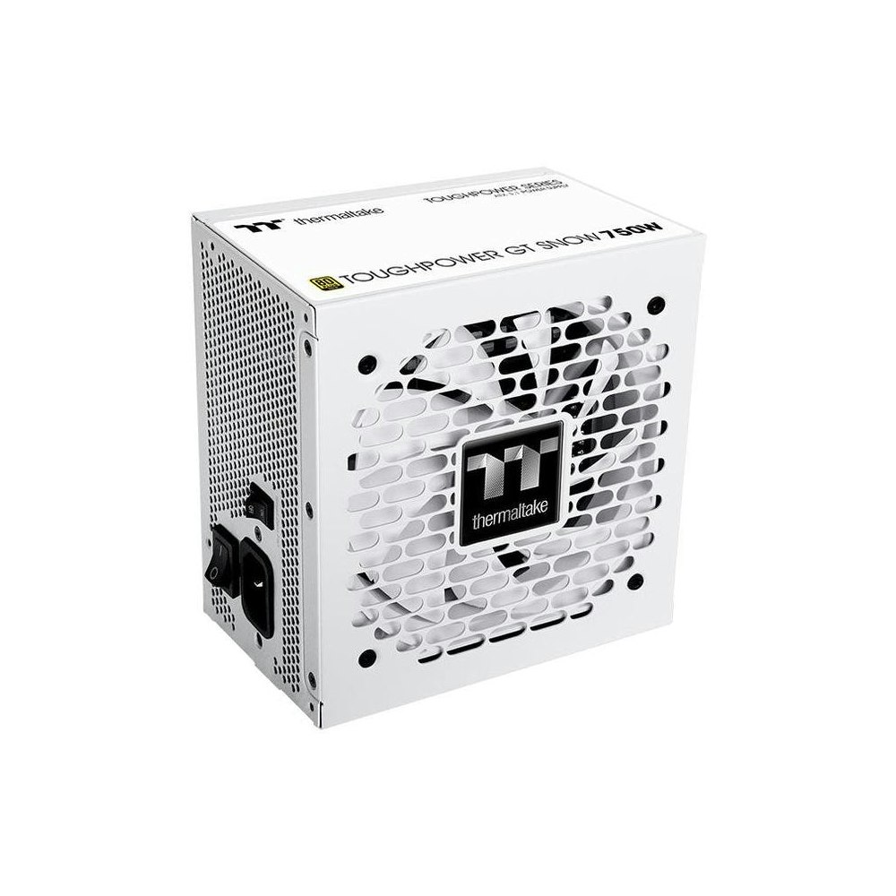A large main feature product image of Thermaltake Toughpower GT - 750W Gold ATX 3.1 Fully Modular PSU (Snow)
