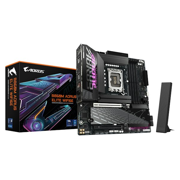 Gigabyte B860M AORUS ELITE WIFI6E LGA1851 mATX Desktop Motherboard
