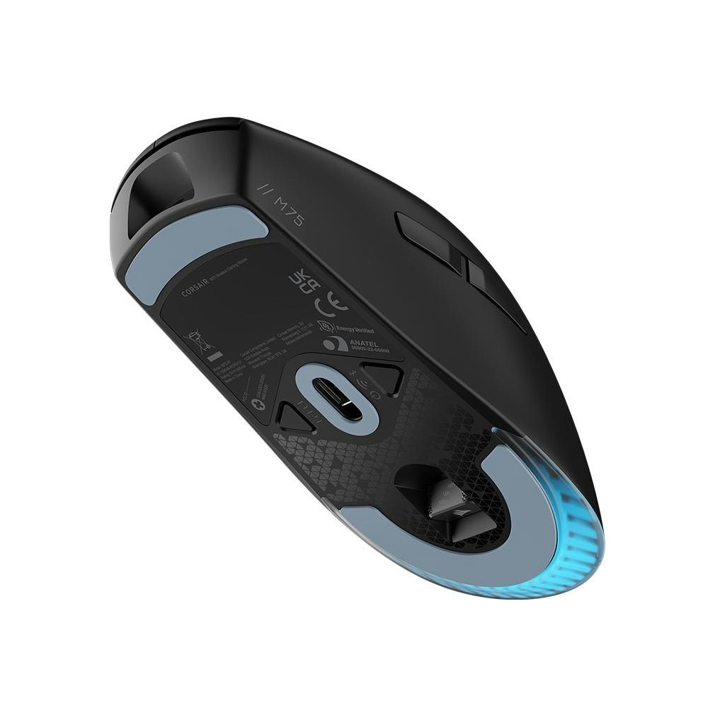 A large main feature product image of Corsair M75 WIRELESS Lightweight RGB Gaming Mouse