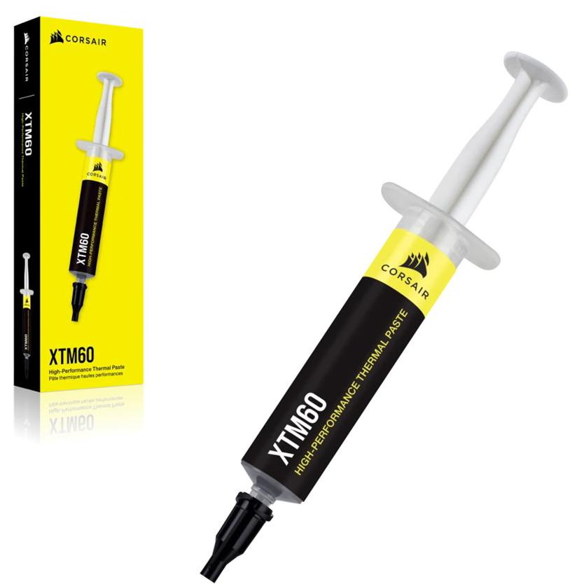 A large main feature product image of Corsair XTM60 High Performance Thermal Compound (3g)