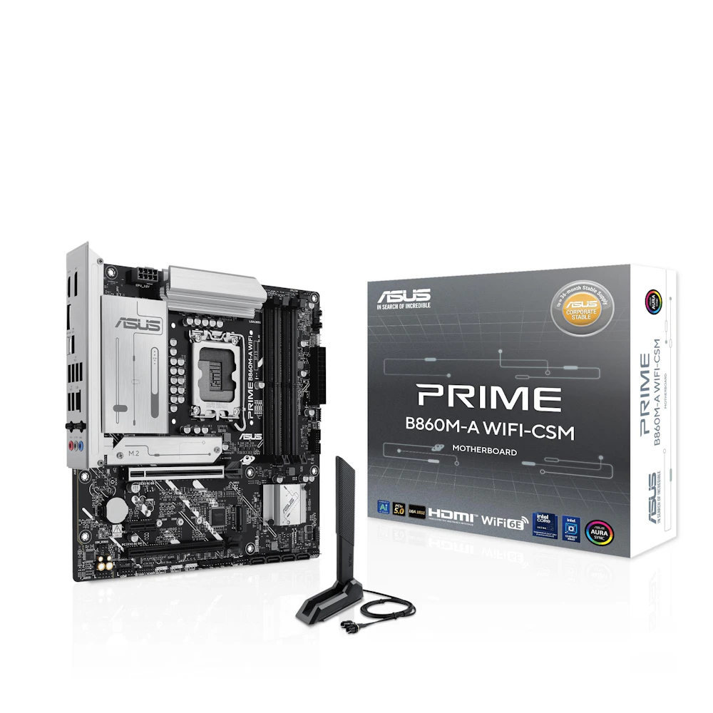 ASUS PRIME B860M-A WiFi-CSM LGA1851 mATX Desktop Motherboard