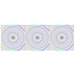 A product image of EX-DEMO Lian Li UNI FAN TL120 - 120mm Modular Fan 3-Pack w/ Controller (White)