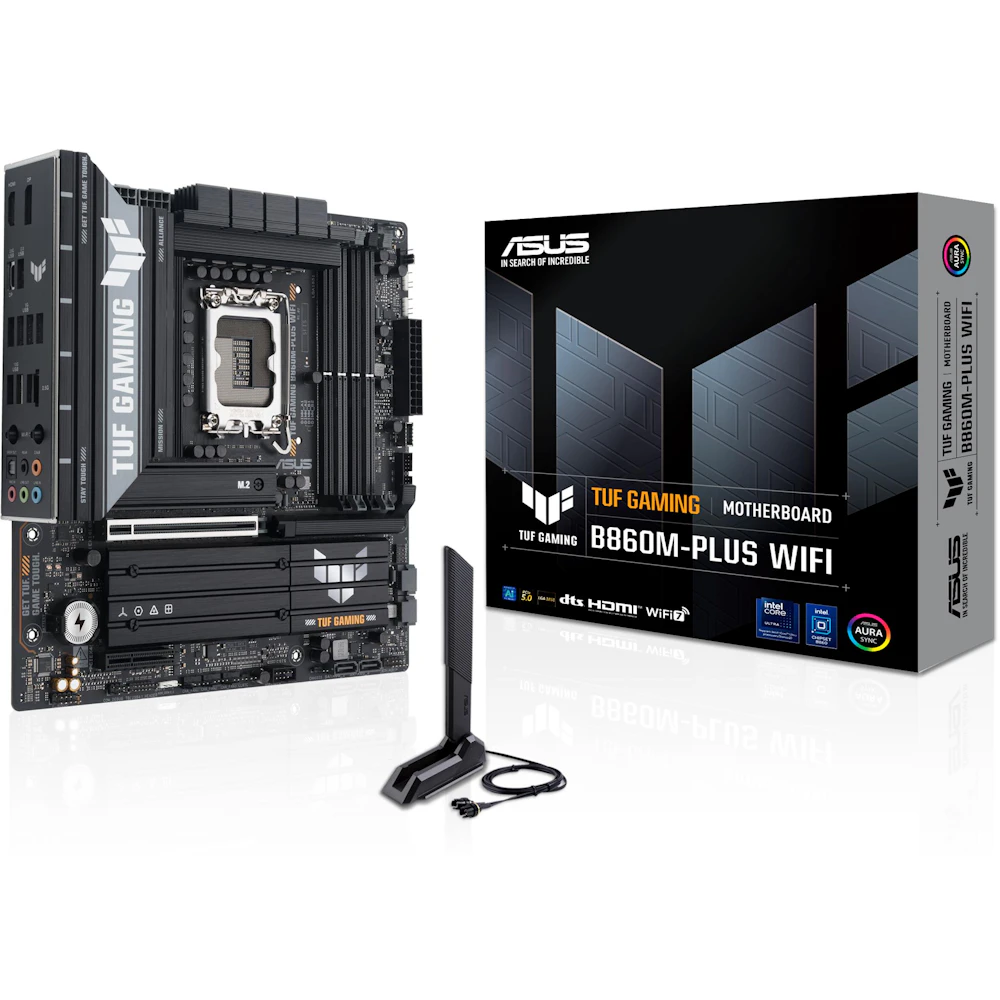 ASUS TUF Gaming B860M-PLUS WiFi LGA1851 mATX Desktop Motherboard