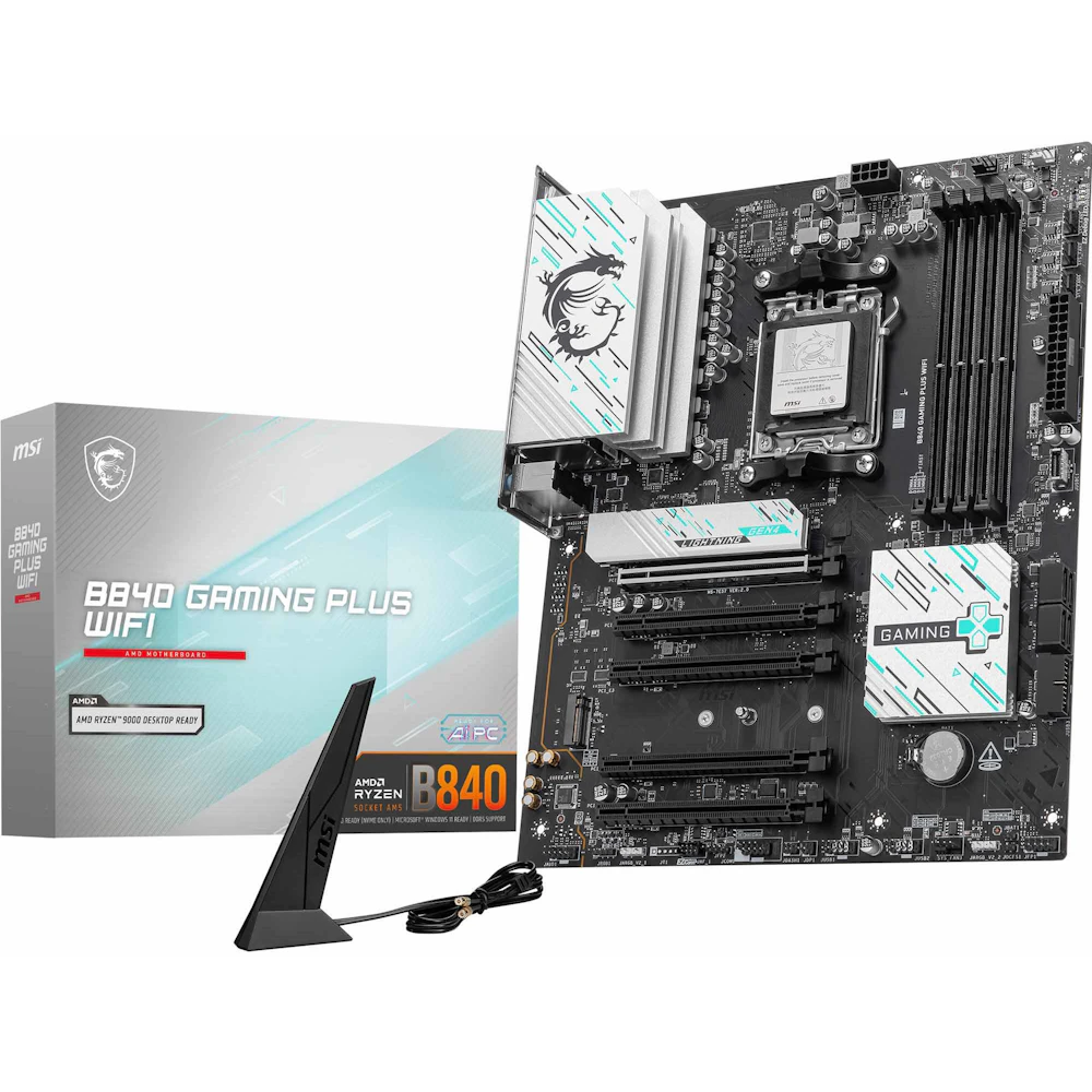 MSI B840 Gaming Plus WiFi AM5 ATX Desktop Motherboard