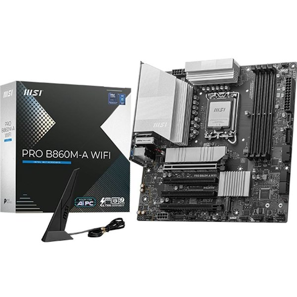 MSI PRO B860M-A WIFI LGA1851 mATX Desktop Motherboard