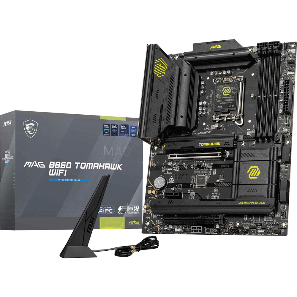 MSI MAG B860 Tomahawk WiFi LGA1851 ATX Desktop Motherboard