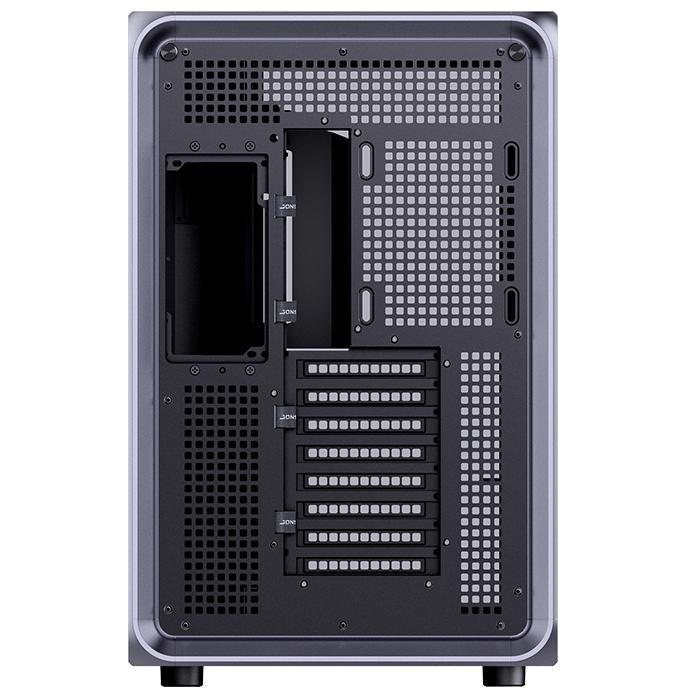 A large main feature product image of Jonsplus BO400 Mid Tower Dual-Chamber Aluminium Frame Case (Grey)
