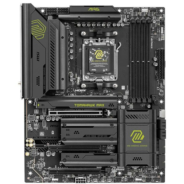 MSI B850 Tomahawk Max WiFi AM5 ATX Desktop Motherboard