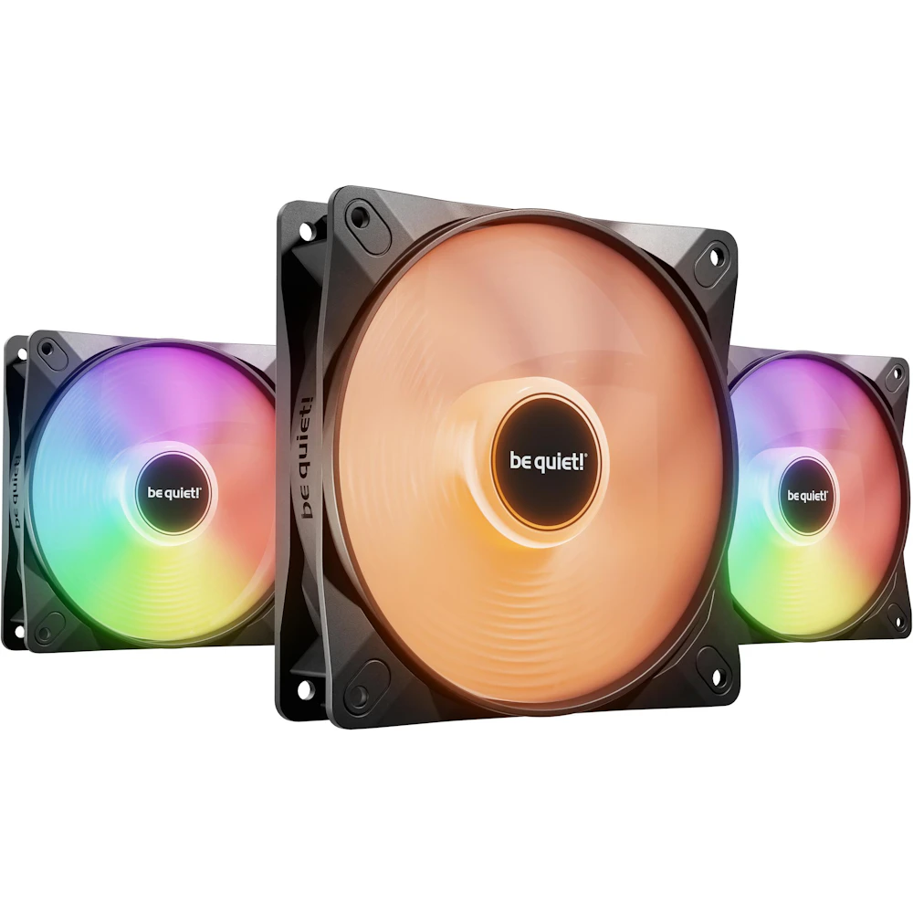 be quiet! LIGHT WINGS LX ARGB 120mm PWM Fan 3-Pack (Black)