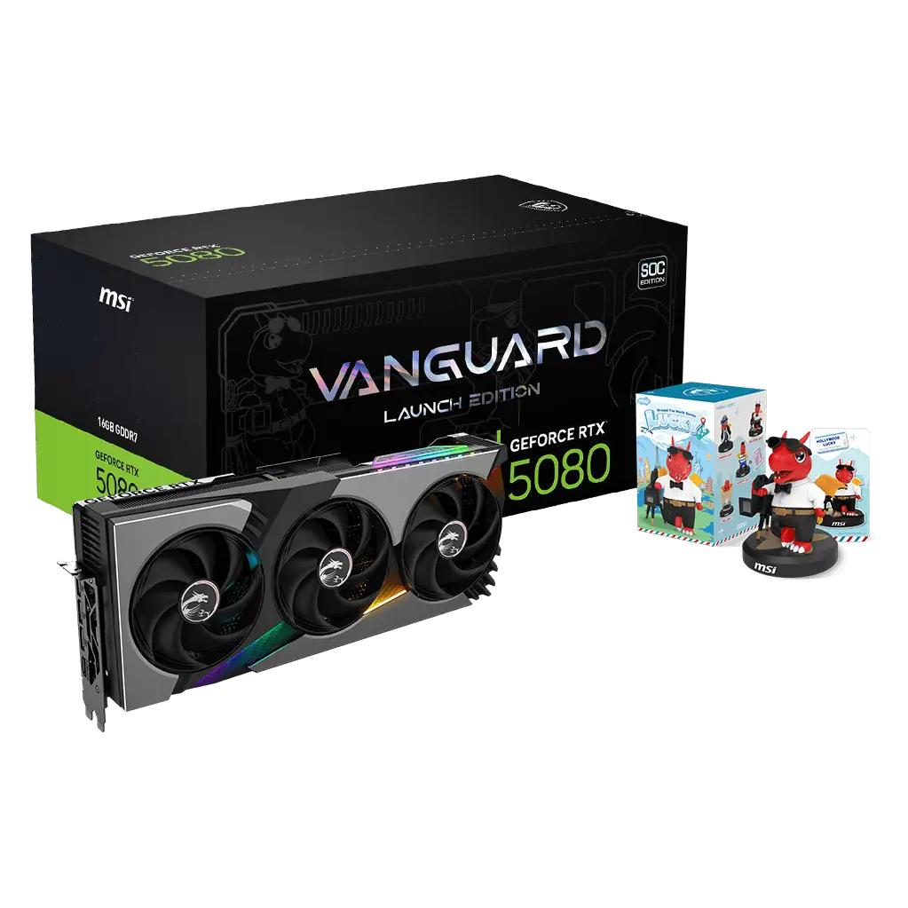 MSI GeForce RTX 5080 Vanguard SOC 16GB GDDR7 - Launch Edition