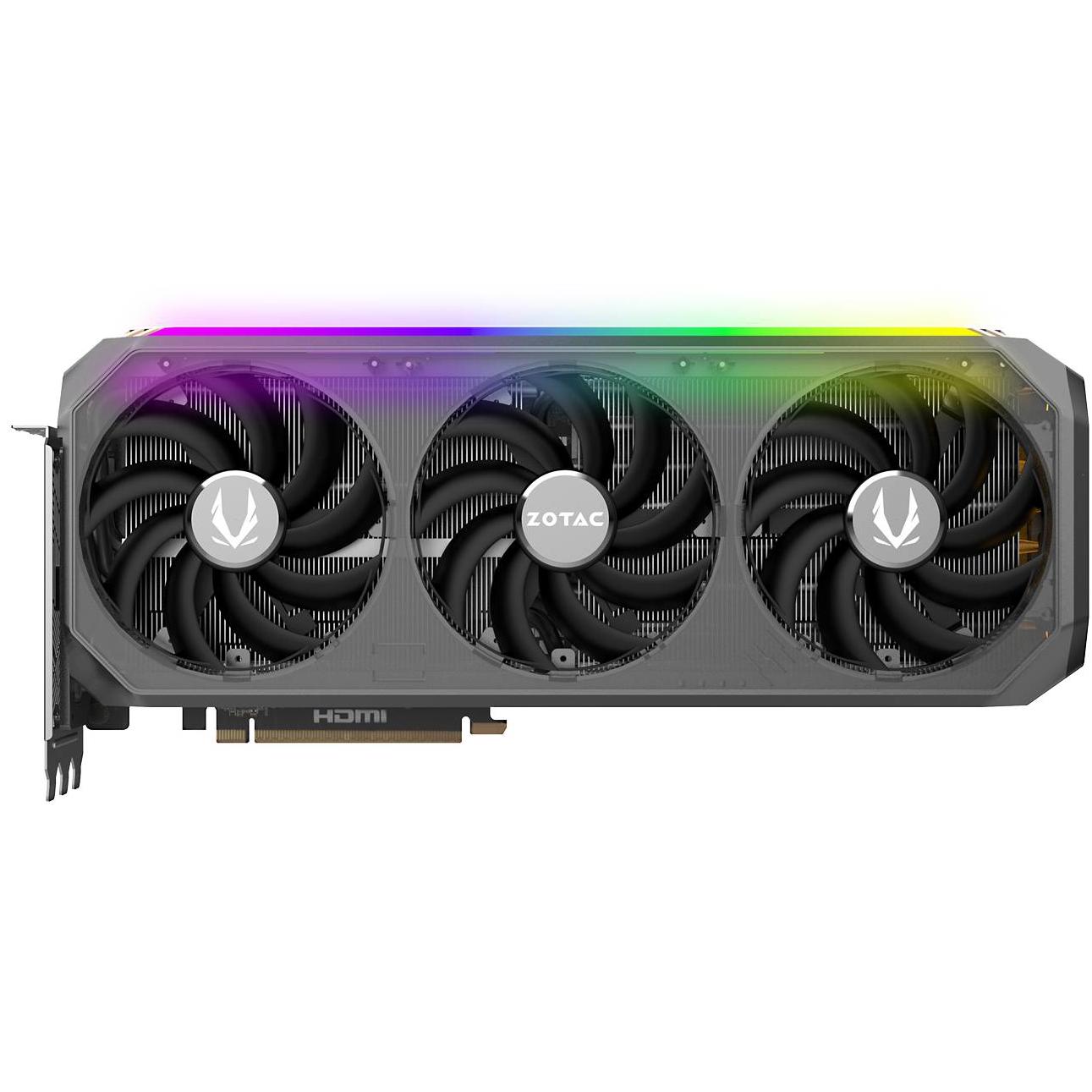 A large main feature product image of ZOTAC Gaming GeForce RTX 5080 AMP Extreme INFINITY 16GB GDDR7