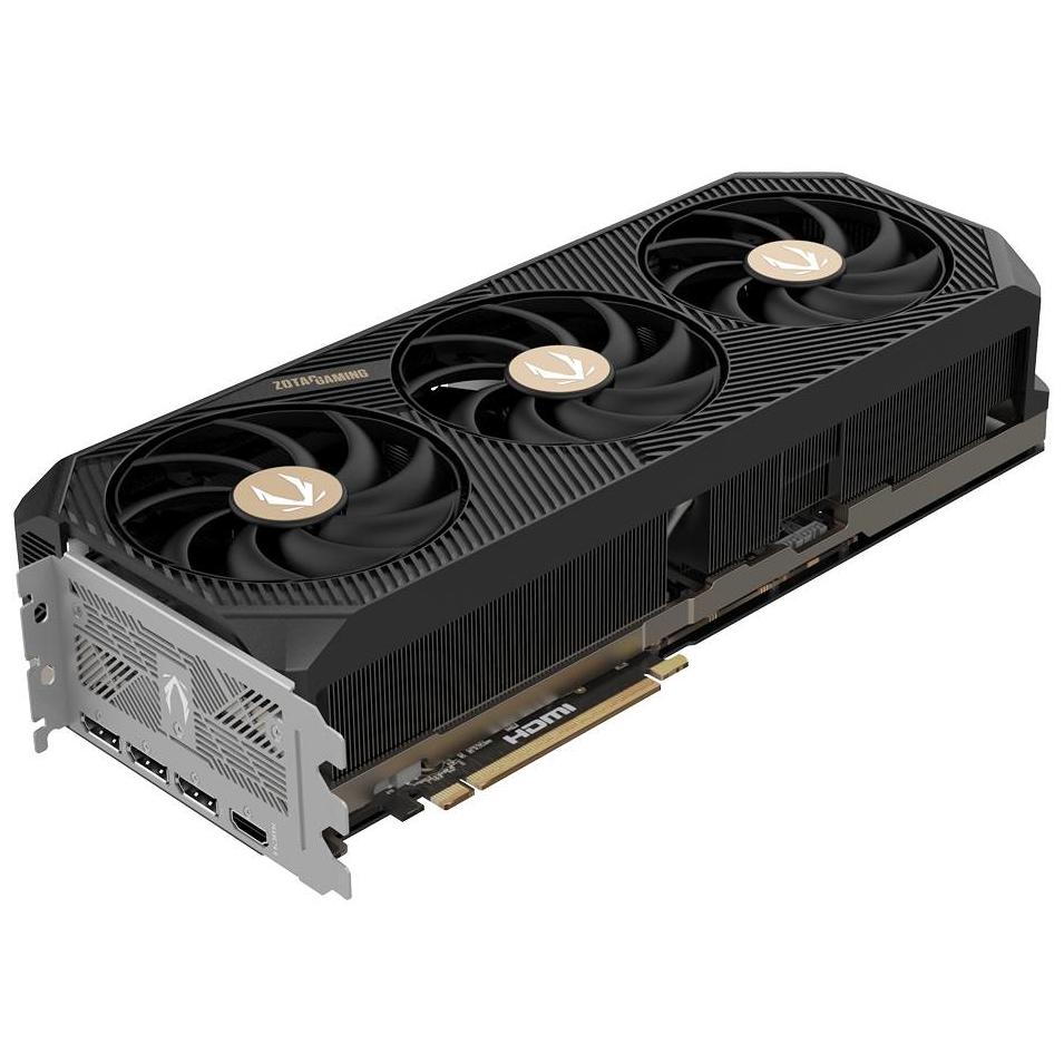 A large main feature product image of ZOTAC Gaming GeForce RTX 5090 Solid OC 32GB GDDR7 