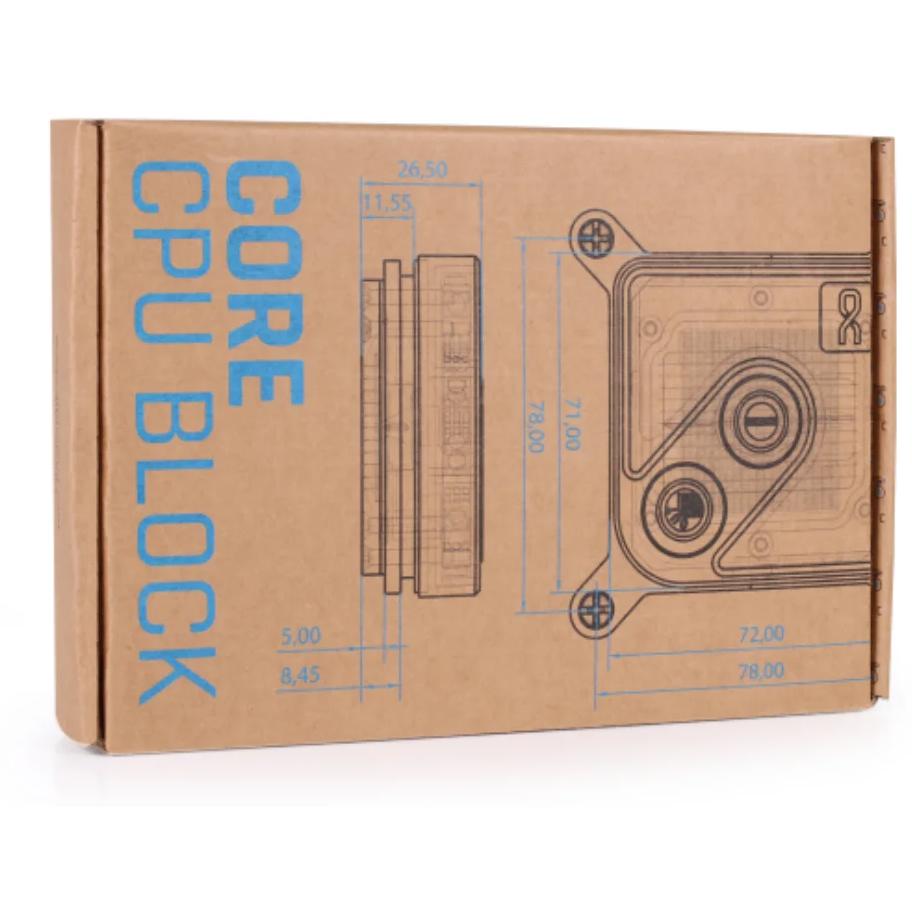 A large main feature product image of Alphacool Core 1 CPU Water Block (Black)
