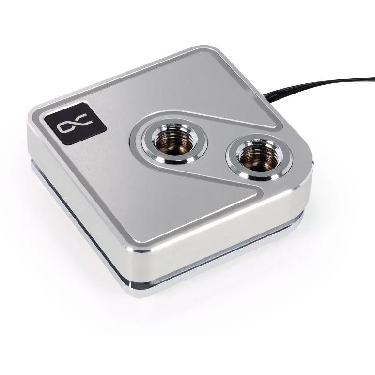 A large main feature product image of Alphacool Core 1 Aurora ARGB CPU Water Block (Silver)