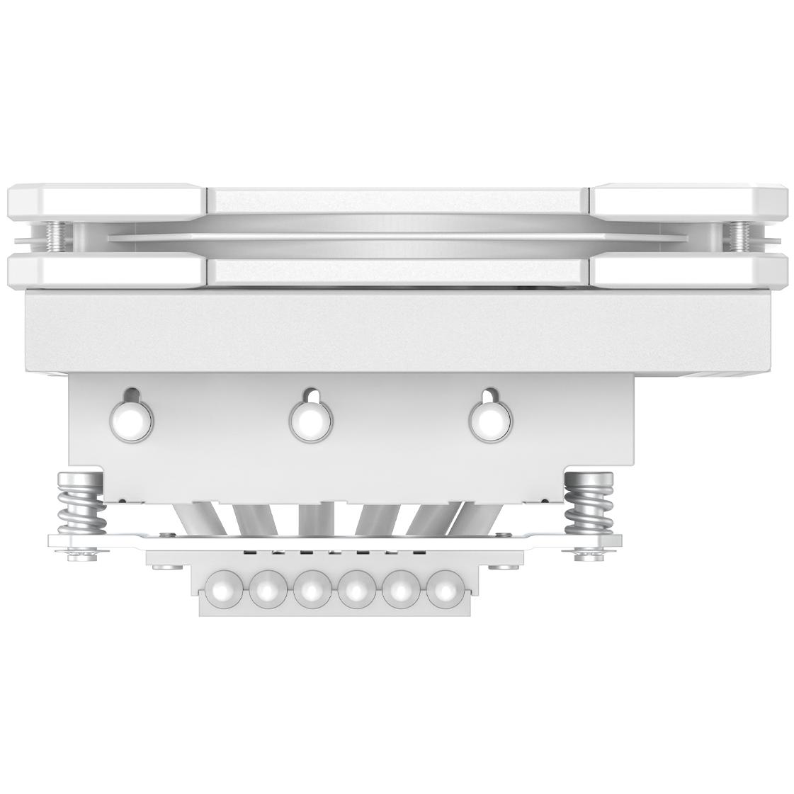 A large main feature product image of ID-COOLING IS-67-XT Low Profile CPU Cooler (White)