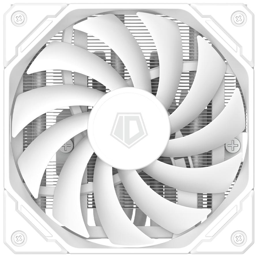 A large main feature product image of ID-COOLING IS-67-XT Low Profile CPU Cooler (White)