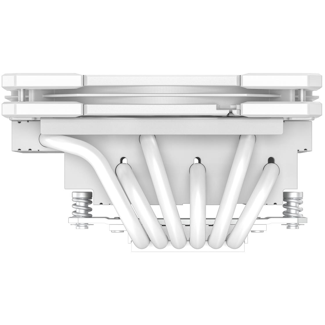 A large main feature product image of ID-COOLING IS-67-XT Low Profile CPU Cooler (White)