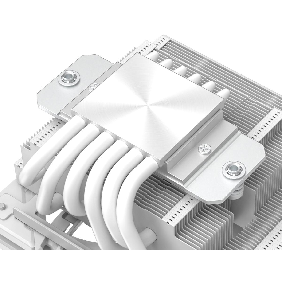 A large main feature product image of ID-COOLING IS-67-XT Low Profile CPU Cooler (White)