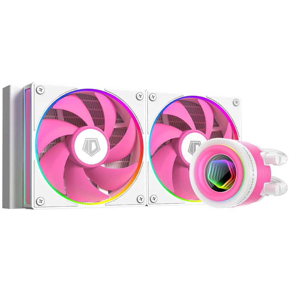 ID-COOLING FX240 INF 240mm ARGB AIO Liquid CPU Cooler (Pink/White)