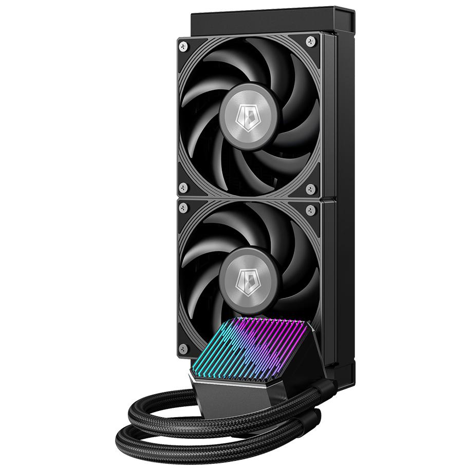 A large main feature product image of ID-COOLING DX240 MAX 240mm ARGB AIO Liquid CPU Cooler (Black)