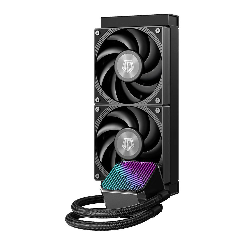A large main feature product image of ID-COOLING DX240 MAX 240mm ARGB AIO Liquid CPU Cooler (Black)