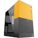A product image of Geometric Future Model 4 - Compact 35L Mid Tower eATX Case (Black/Yellow)