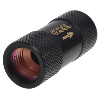 A large main feature product image of Alphacool G1/4" One-Way Check Valve (Black)