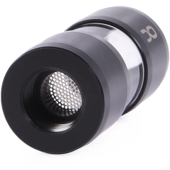 A large main feature product image of Alphacool Eiszapfen G1/4" Inline Particle Filter (Acetal/Acrylic)