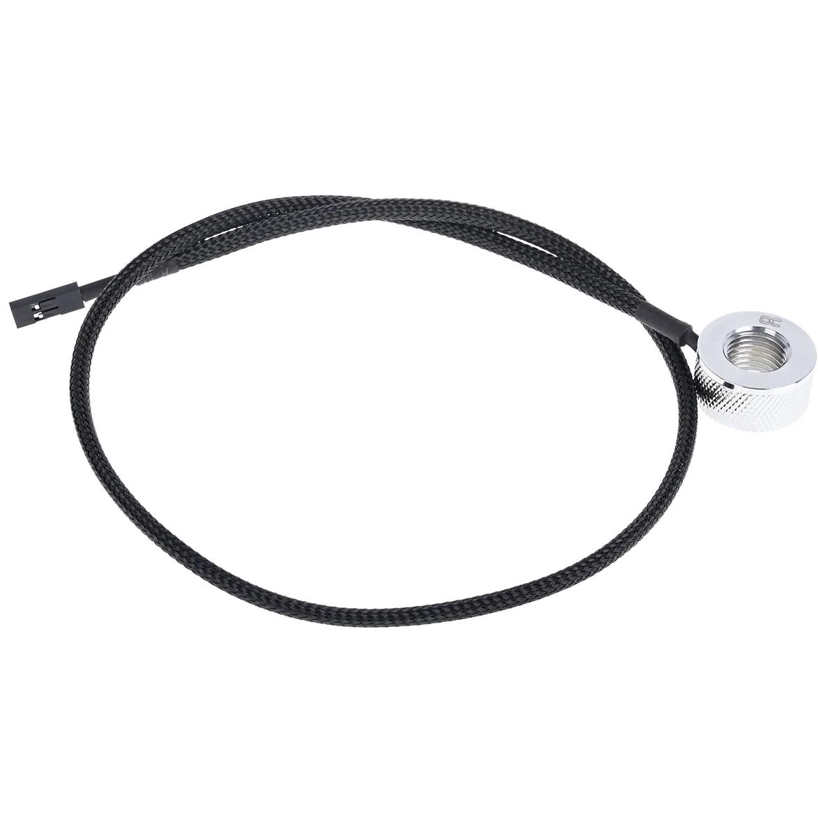A large main feature product image of Alphacool Eiszapfen G1/4" Inline Temperature Sensor (Chrome)