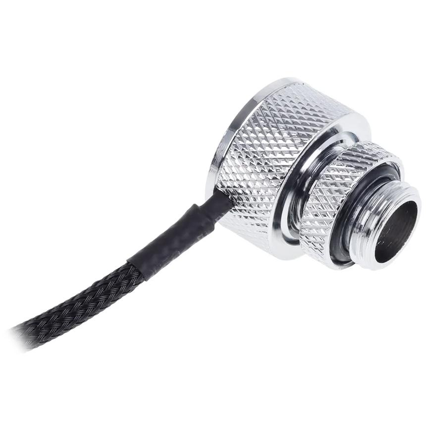 A large main feature product image of Alphacool Eiszapfen G1/4" Inline Temperature Sensor (Chrome)