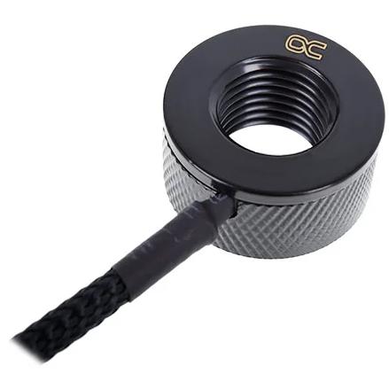 A large main feature product image of Alphacool Eiszapfen G1/4" Inline Temperature Sensor (Black)