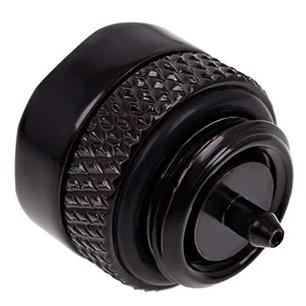 A large main feature product image of Alphacool Eiszapfen G1/4" Pressure Relief Valve (Black)