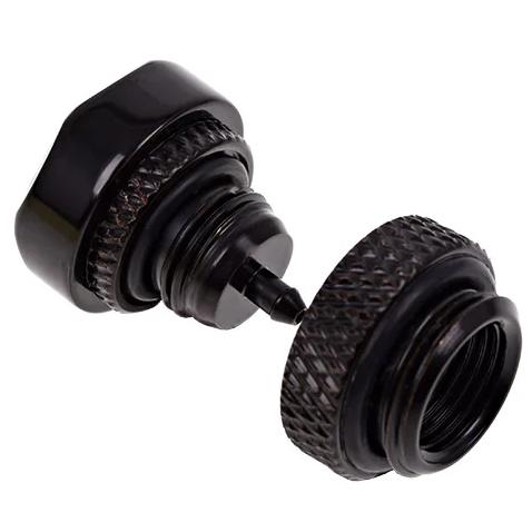 A large main feature product image of Alphacool Eiszapfen G1/4" Pressure Relief Valve (Black)
