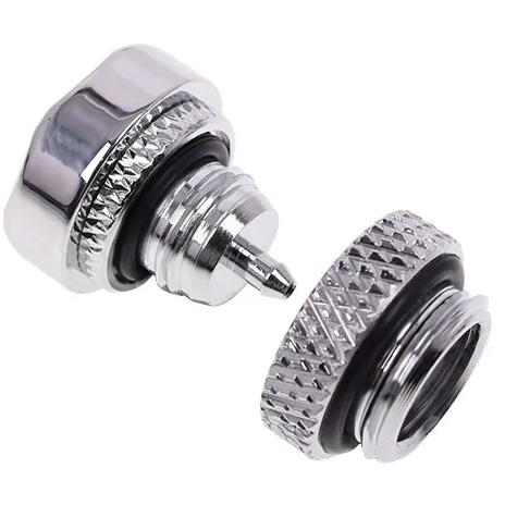 A large main feature product image of Alphacool Eiszapfen G1/4" Pressure Relief Valve (Chrome)