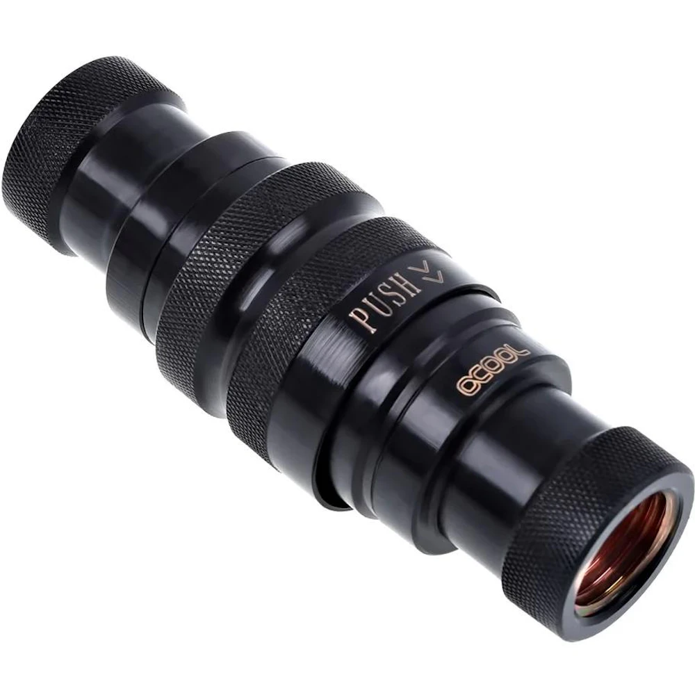 Alphacool Eiszapfen G1/4" Quick Release Coupling Set - Female (Black)