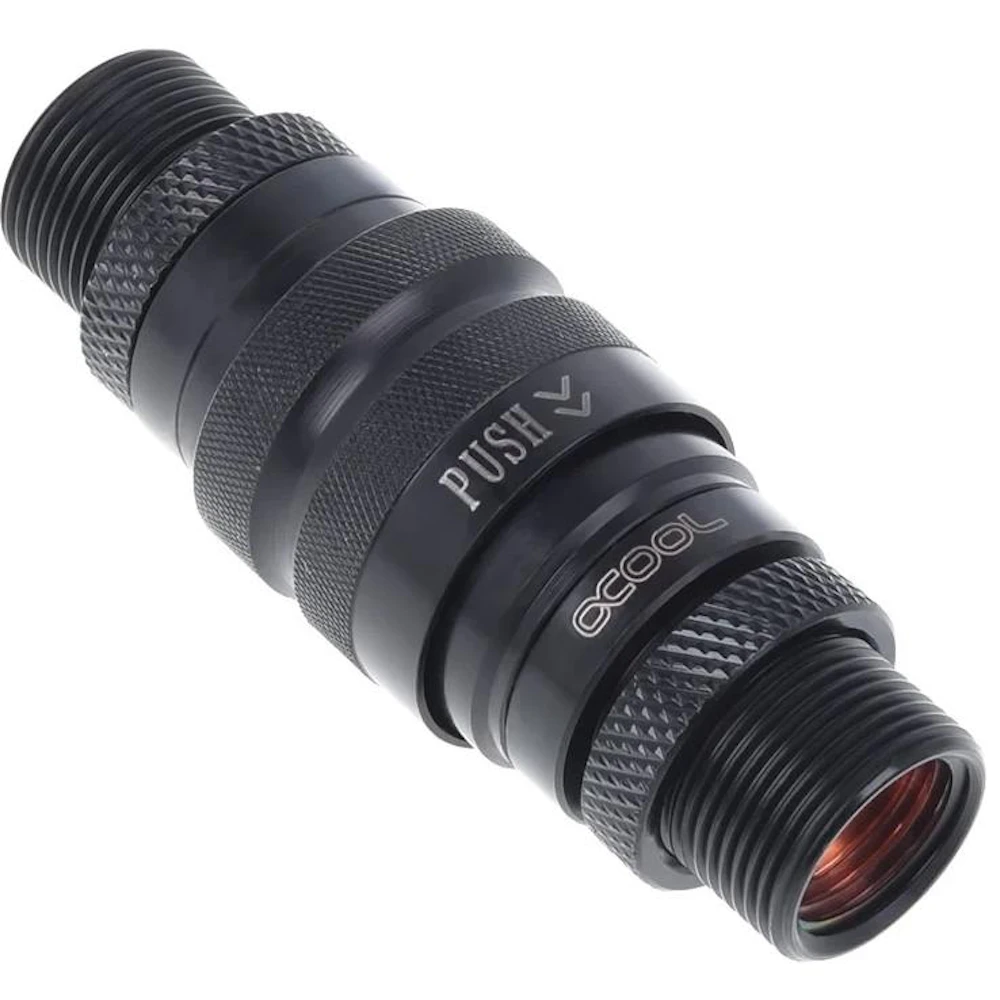Alphacool Eiszapfen G1/4" Quick Release Coupling Set - Male (Black)