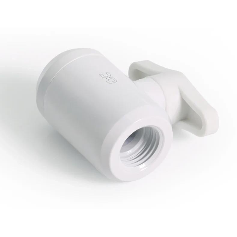 A large main feature product image of Alphacool Eiszapfen G1/4" Ball Valve (White)