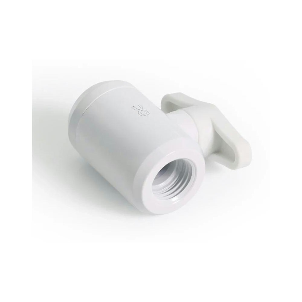 A large main feature product image of Alphacool Eiszapfen G1/4" Ball Valve (White)
