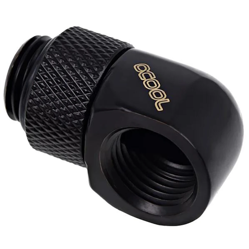 Alphacool Eiszapfen G1/4" 90 Degree Rotary Fitting (Black)