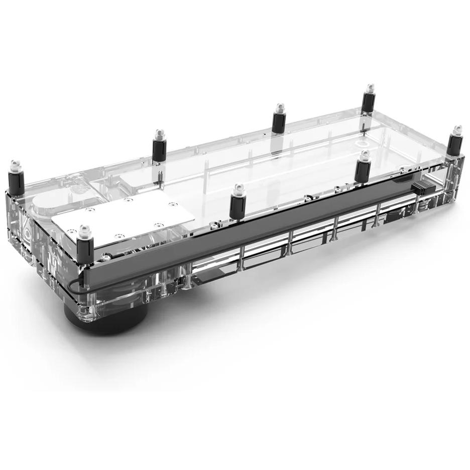 A large main feature product image of Alphacool Core Flat 360 ARGB D5 Pump/Reservoir Combo