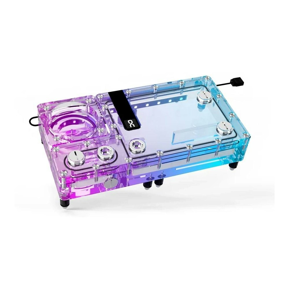 A large main feature product image of Alphacool Core Flat 240 ARGB D5 Reservoir