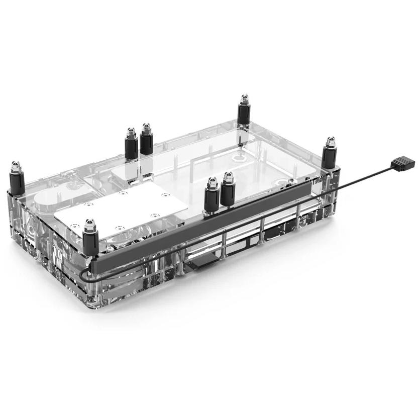 A large main feature product image of Alphacool Core Flat 240 ARGB D5 Reservoir