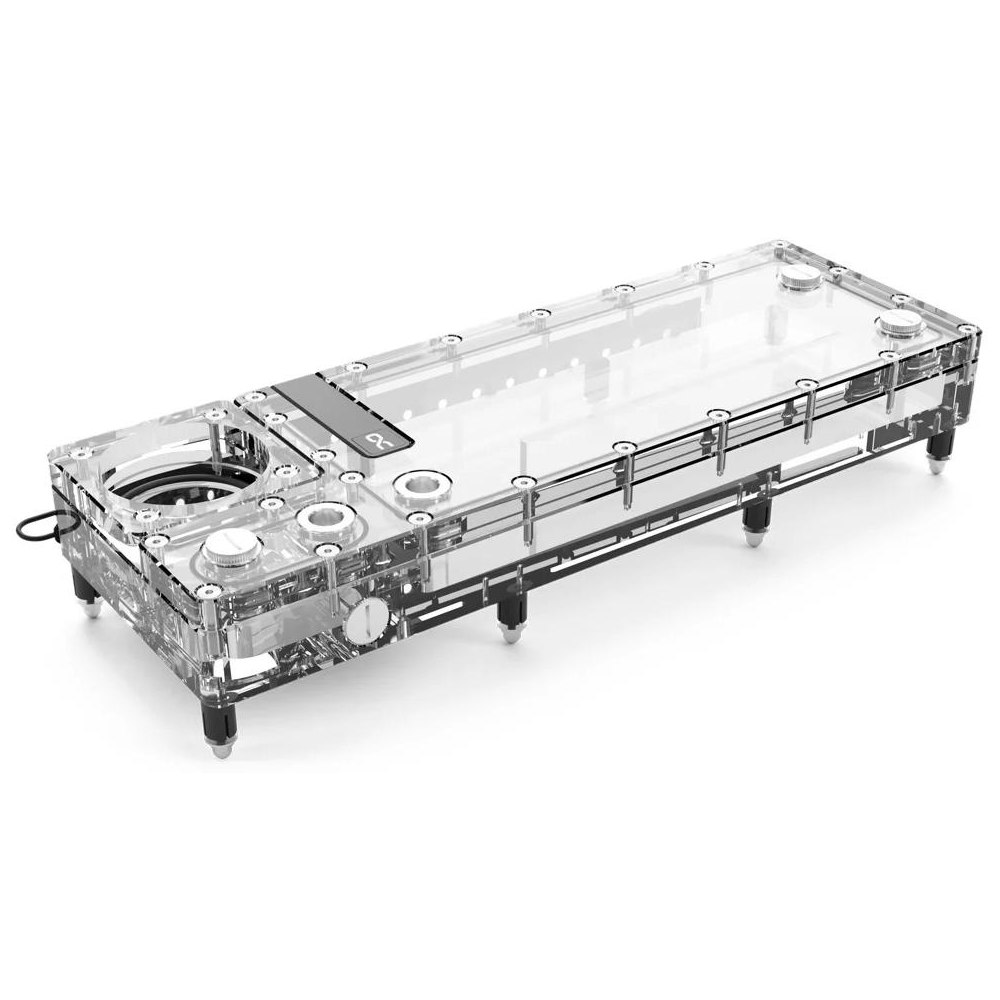 A large main feature product image of Alphacool Core Flat 360 ARGB D5 Reservoir