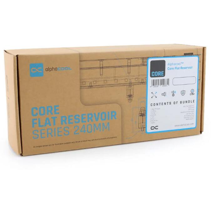 A large main feature product image of Alphacool Core Flat 360 ARGB D5 Reservoir